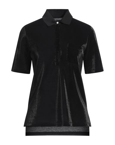 Shop Jacob Cohёn Woman Polo Shirt Black Size S Cotton, Polyester
