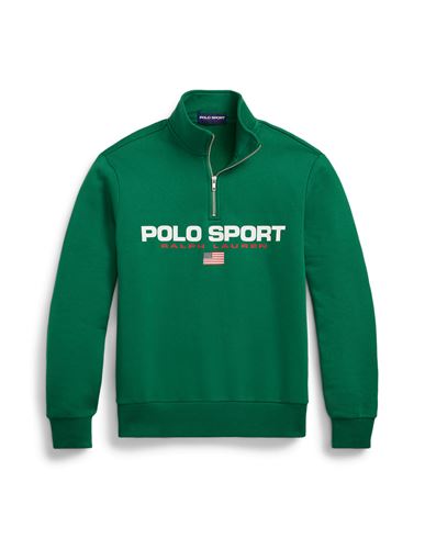 Polo Ralph Lauren Polo Sport Ralph Lauren Polo Sport Fleece Sweatshirt Sweatshirt Emerald Green Size L Cotton, Recycle
