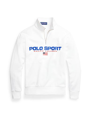 Polo Ralph Lauren Polo Sport Ralph Lauren Polo Sport Fleece Sweatshirt Sweatshirt White Size M Cotton, Recycled Polyes