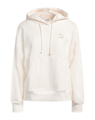Shop Puma Woman Sweatshirt White Size M Cotton