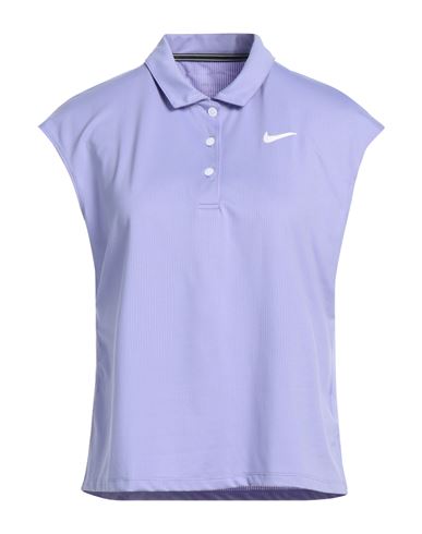 Shop Nike Woman Polo Shirt Light Purple Size M Polyester, Elastane