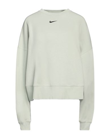 Shop Nike Woman Sweatshirt Sage Green Size L Cotton, Polyester