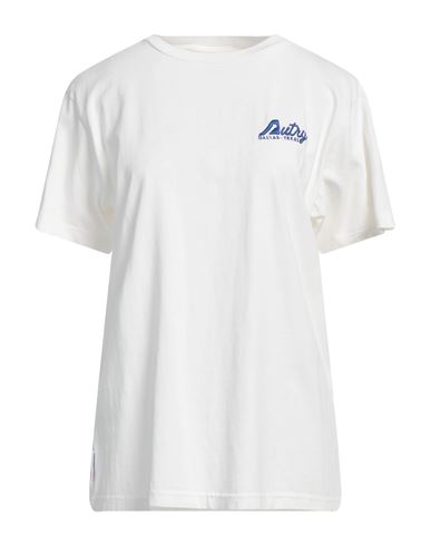 Shop Autry Woman T-shirt White Size L Cotton