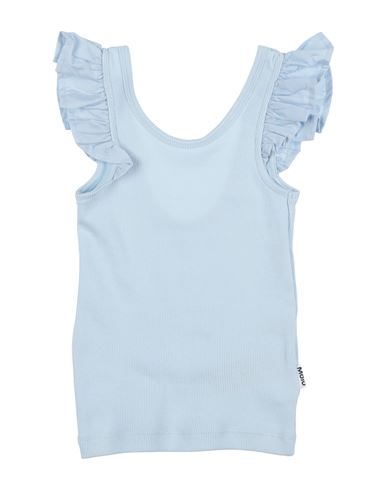 Shop Molo Toddler Girl Top Light Blue Size 7 Organic Cotton, Elastane
