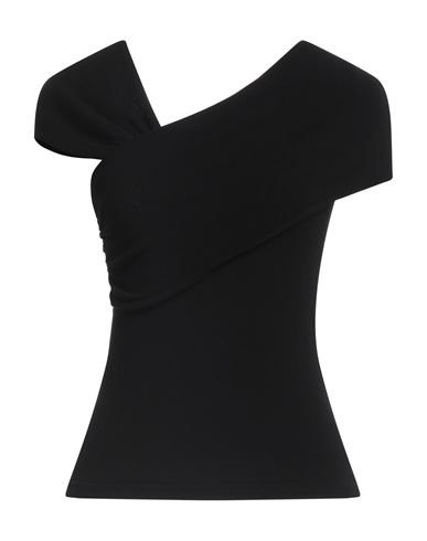 Federica Tosi Woman Top Black Size 4 Viscose, Polyester In Black