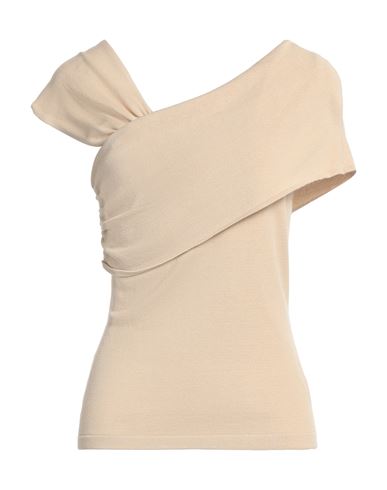 Federica Tosi Woman Top Sand Size 8 Viscose, Polyester In Beige