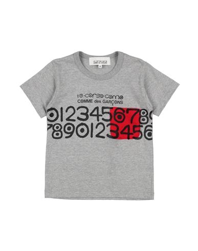Shop Comme Des Garçons Toddler Boy T-shirt Grey Size 6 Cotton
