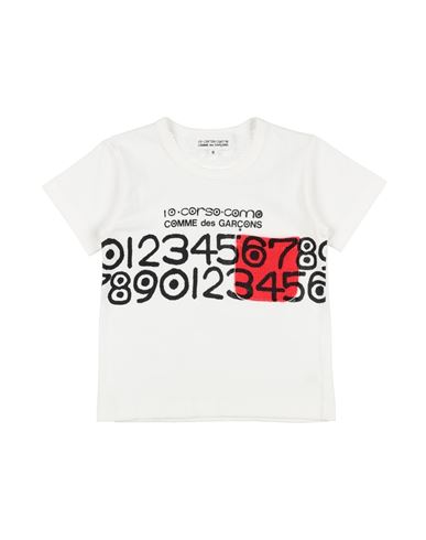 Shop Comme Des Garçons Toddler Boy T-shirt White Size 6 Cotton