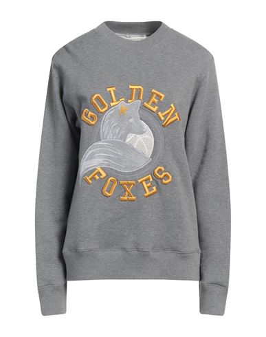 Shop Golden Goose Woman Sweatshirt Grey Size S Cotton
