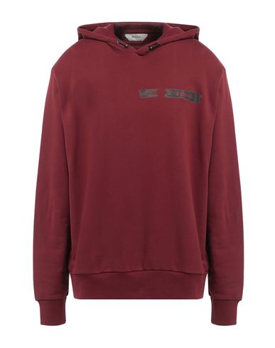 Shop Z Zegna Man Sweatshirt Burgundy Size Xl Cotton In Red