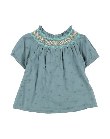 Louise Misha Babies'  Toddler Girl Top Pastel Blue Size 6 Organic Cotton