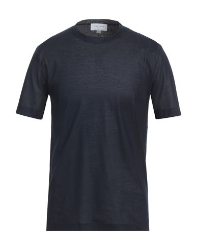Shop Canali Man T-shirt Midnight Blue Size 42 Cotton