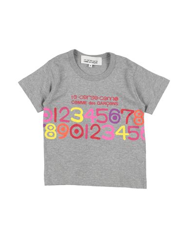 Shop Comme Des Garçons Toddler Girl T-shirt Grey Size 4 Cotton