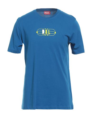 Diesel Man T-shirt Blue Size 3xl Cotton