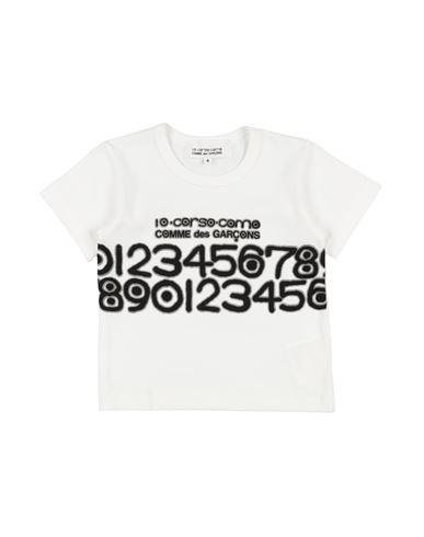 Shop Comme Des Garçons Toddler Boy T-shirt White Size 6 Cotton