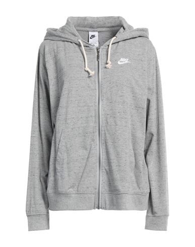 Shop Nike Woman Sweatshirt Grey Size L Cotton, Polyester