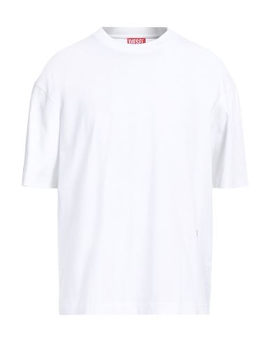 Shop Diesel Man T-shirt White Size 3xl Cotton