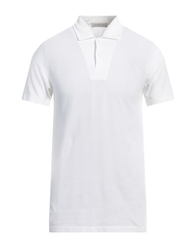 Shop Rossopuro Man Polo Shirt White Size 7 Cotton