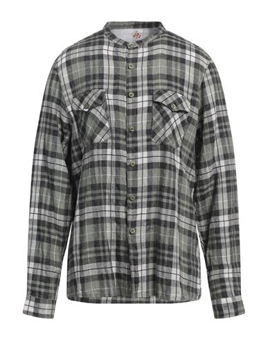 Shop Fradi Man Shirt Sage Green Size Xl Linen, Cotton
