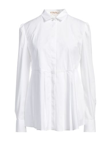 Shop Le Sarte Pettegole Woman Shirt White Size 6 Cotton, Elastane