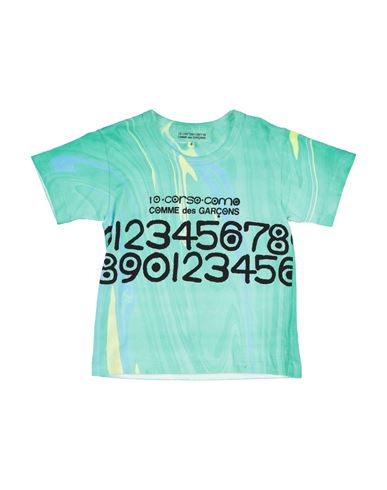Shop Comme Des Garçons Toddler Boy T-shirt Green Size 4 Cotton