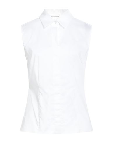 Hugo Boss Boss Woman Shirt White Size 8 Cotton, Polyester
