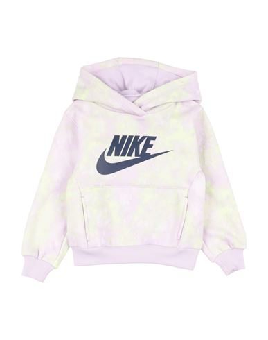 Nike Babies'  Printed Club Po Toddler Girl Sweatshirt Lilac Size 7 Cotton, Polyester In Purple