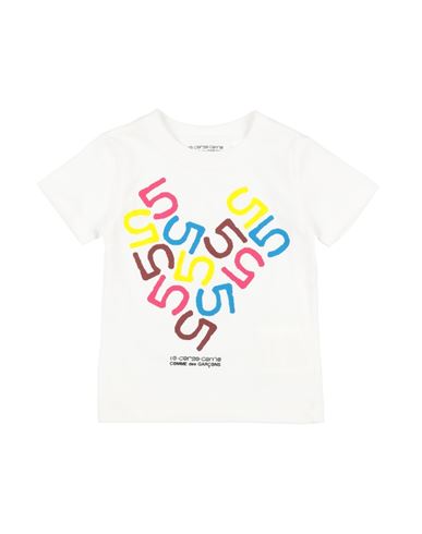 Shop Comme Des Garçons Toddler T-shirt White Size 3 Cotton