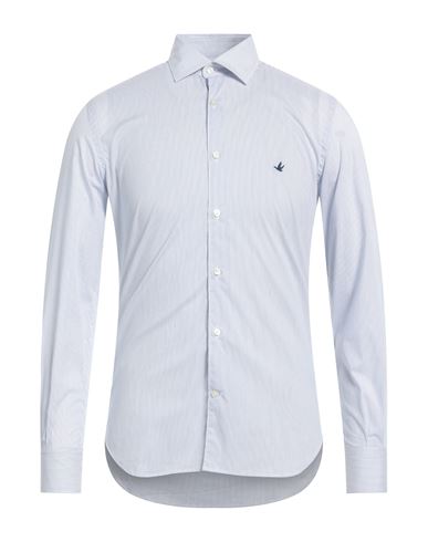 Brooksfield Man Shirt White Size 17 Cotton, Polyamide, Elastane