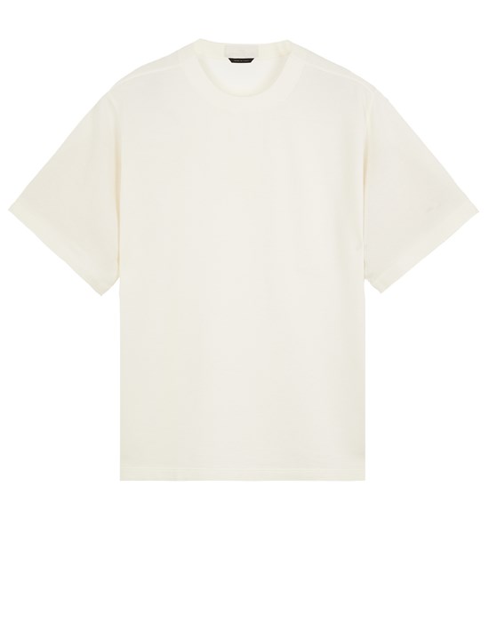  STONE ISLAND 222F3 STONE ISLAND GHOST PIECE Short sleeve t-shirt Man Natural White