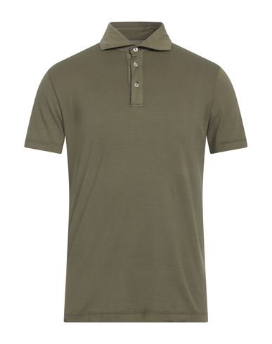 Altea Man Polo Shirt Military Green Size S Cotton, Elastane