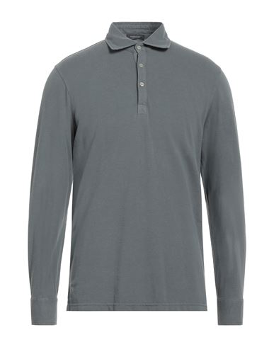 Rossopuro Man Polo Shirt Grey Size 4 Cotton