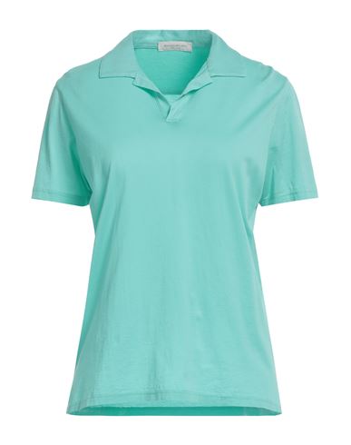 Shop Rossopuro Woman T-shirt Light Green Size 5 Cotton