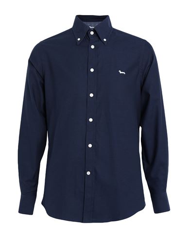 Harmont & Blaine Man Shirt Blue Size S Cotton