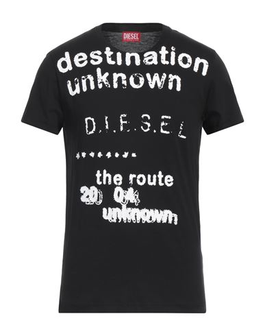 Diesel Man T-shirt Black Size 3xl Cotton