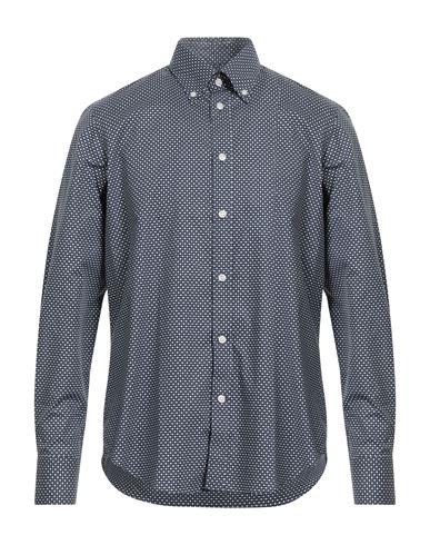 Shop Harmont & Blaine Man Shirt Midnight Blue Size Xl Cotton