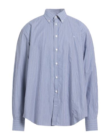 Shop Harmont & Blaine Man Shirt Navy Blue Size 3xl Cotton