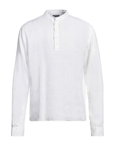 Rossopuro Man Shirt White Size 17 Linen