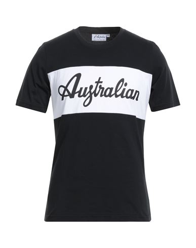 Australian Man T-shirt Black Size Xs Cotton