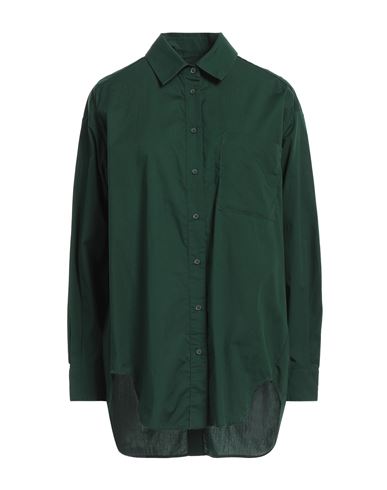 Shop Essentiel Antwerp Woman Shirt Green Size S Cotton