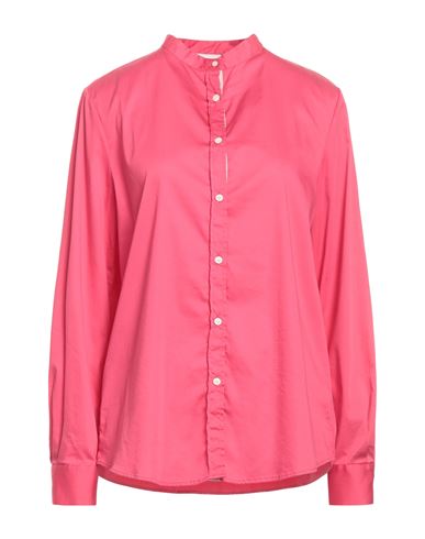 Shop Aglini Woman Shirt Fuchsia Size 8 Cotton, Polyamide, Elastane In Pink