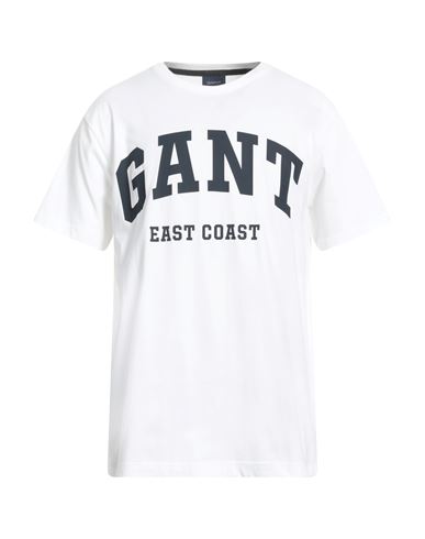 Shop Gant Man T-shirt White Size 3xl Cotton