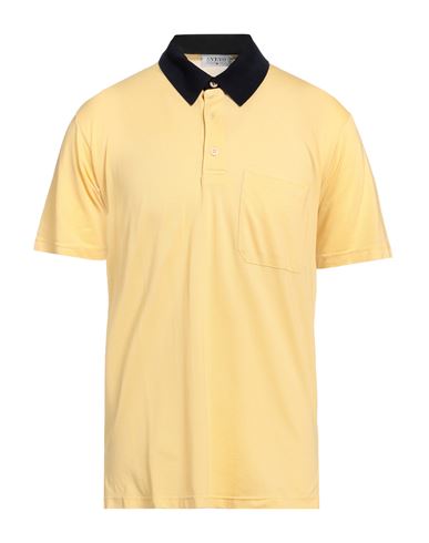 Shop Svevo Man Polo Shirt Yellow Size 46 Cotton