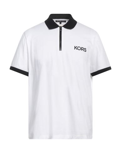 Michael Kors Mens Man Polo Shirt White Size Xxl Cotton