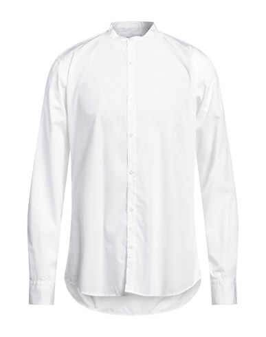 Aglini Man Shirt White Size 17 Cotton