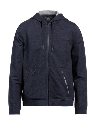 Shop Michael Kors Mens Man Sweatshirt Midnight Blue Size Xxl Cotton, Polyester, Elastane, Nylon