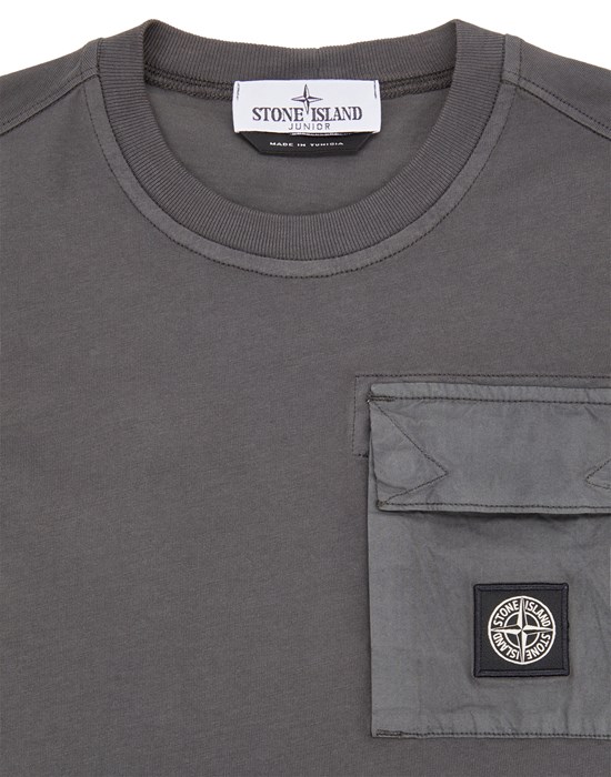 Stone island long sleeve patch logo tee cheap