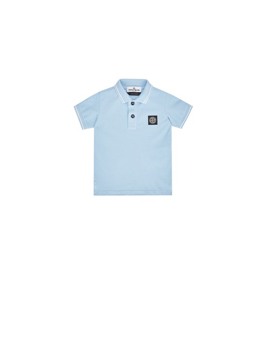 STONE ISLAND JUNIOR 21348 Polo shirt Man Azure