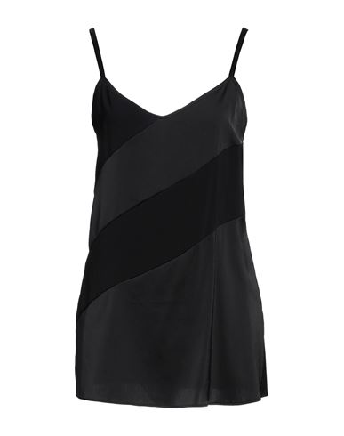 Shop Pennyblack Woman Top Black Size 12 Polyester, Viscose, Elastane