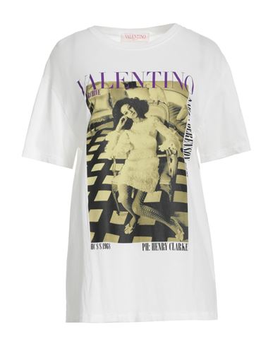Shop Valentino Garavani Woman T-shirt White Size L Cotton
